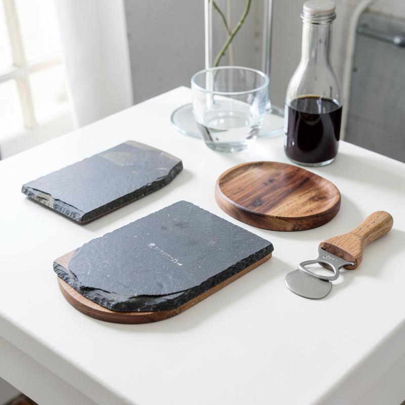 Slate set, sealed and stacked