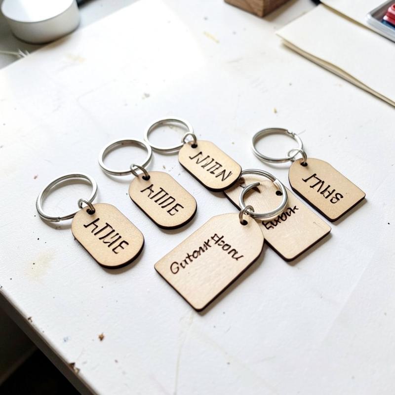 Name tags on the bed