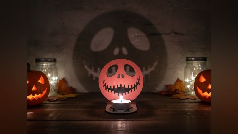 Jack-o-lantern Tealight Stand