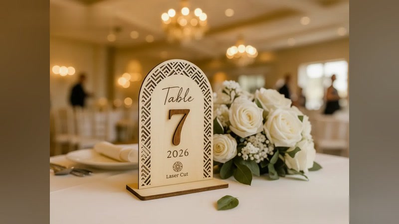 Floral Table Number