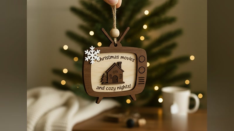 Retro TV Christmas Ornament