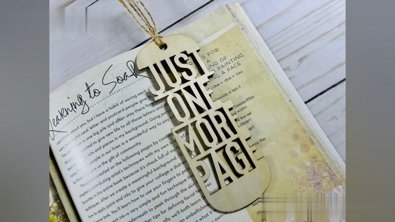 Just One More Page Bookmark